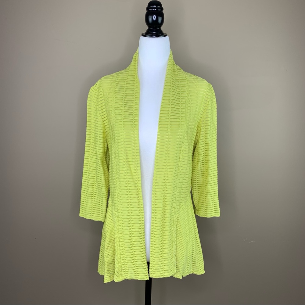 Frank Lyman Yellow Open Cardigan size 12